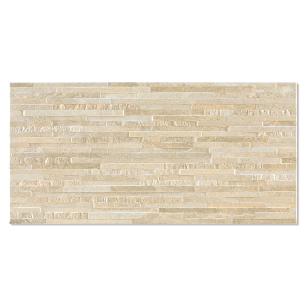 Vægflise Alcaria Beige Mat-Relief 30x61 cm